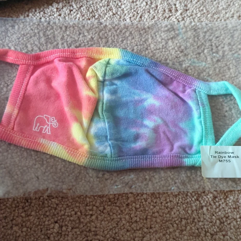 Rainbow Ivory Ella Tie Dye Mask 2 for $15 or $10@.